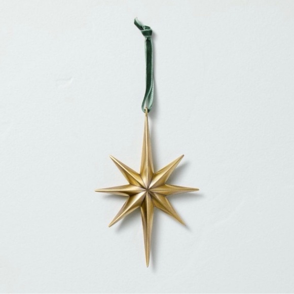 Hearth & Hand with Magnolia 2025 Holiday Brass Gold Star Christmas Ornament NEW - Picture 2 of 3